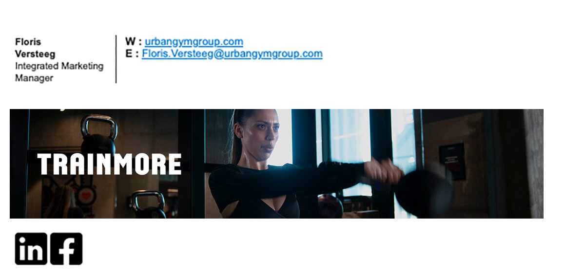 UGG email signature — TrainMore